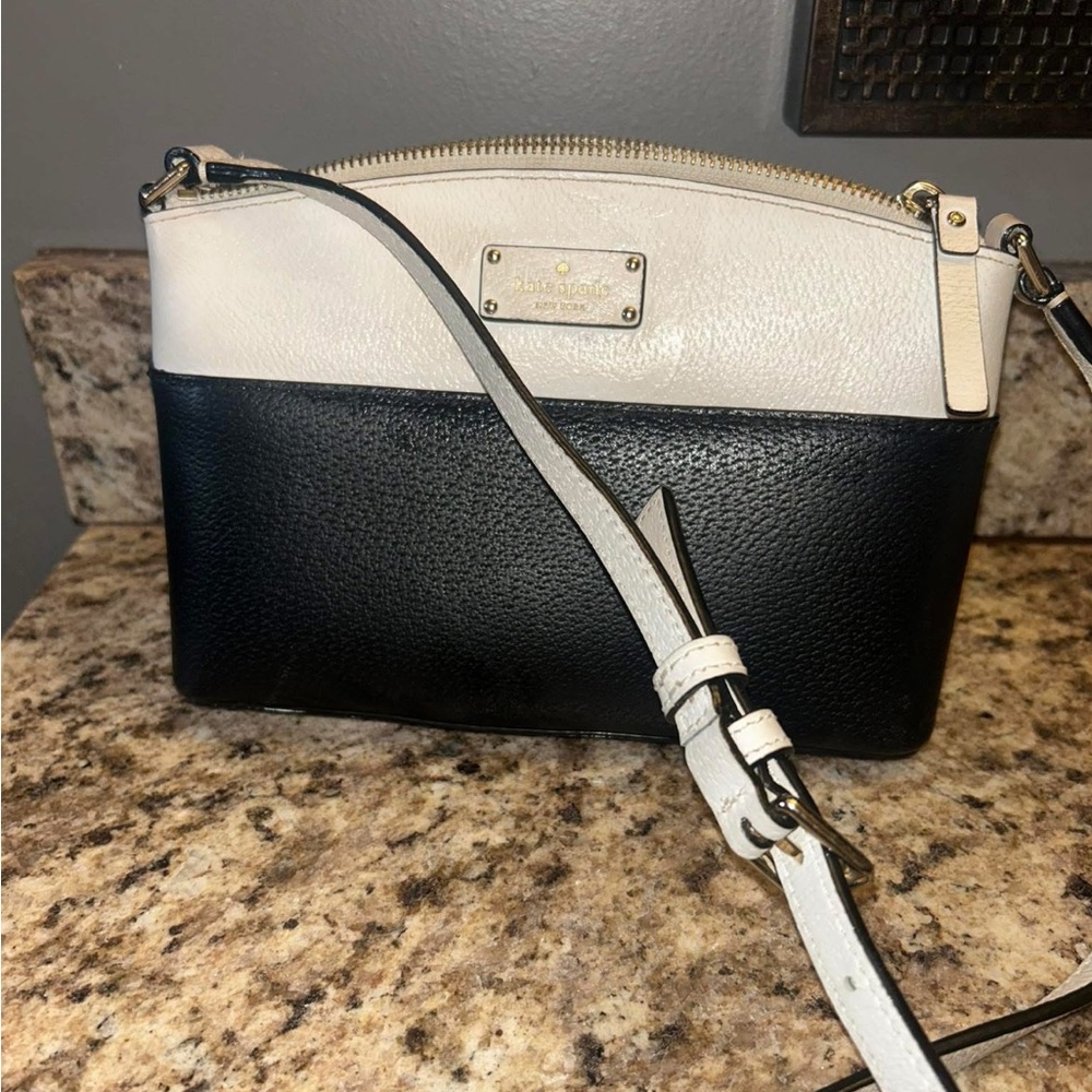Kate Spade Black and White Crossbody Bag